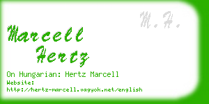 marcell hertz business card